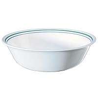 Corelle Dinnerware Set (4pc Set, Country Cottage)-Set for 4 | Includes 4 x Cereal/Soup Bowls | 80% Recycled Glass | 3 X More Durable, Half the Space & Weight of Traditional Ceramic