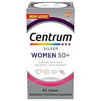 Centrum Silver Women 50 Plus Multivitamin Supplement Tablets, 65 Count