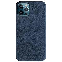 Alcantara Luxury Back Phone Cover, for Apple iPhone 11 Pro Max 6.5 Inch Fully Wrapped Shockproof Scratchproof Case [Screen & Camera Protection] (Color : Blue)