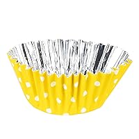 DELISH KITCHEN CX-31 Pearl Metal Aluminum Foil Cupcake Pan, 3.3 inches (8.5 cm), Pack of 15