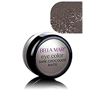 Bella Mari Natural Mineral Eyeshadow, Dark Chocolate (Matte); 0.1oz