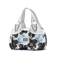 Women's Handbag, Tote Bag, Handbag, Large Dividers, Floral Pattern, Stylish, Shoulder Bag, A4 Size, Large Capacity, Boston Bag, Water Repellent, PU Leather, Brand Bag, Gift