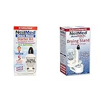 NeilMed Sinus Rinse Starter Kit (Pack of 2) & Nasadock Plus Stand