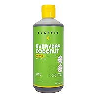 Alaffia Hair Care, Everyday Coconut Shampoo, Gentle & Hydrating Daily Cleansing, Wavy & Curly Hair Products, Vitamin E, Virgin Coconut Oil, Ginger Extract, 16 Fl Oz