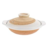 IMIKEYA Ceramic Casserole Porridge Pot Clay Rice Pot for Home Restaurant Chinese Earthen Pot Ramyun Pot Ceramic Stew Ceramic Saucepan Multi-purpose Ceramic Pot Induction Stew Pot Ceramics