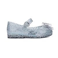 mini melissa Girl's Sweet Love + Disney Princess Mary Jane Jelly Flat for Toddlers & Babies - Jelly Shoes for Little Girls with Adjustable Strap & Side Buckle