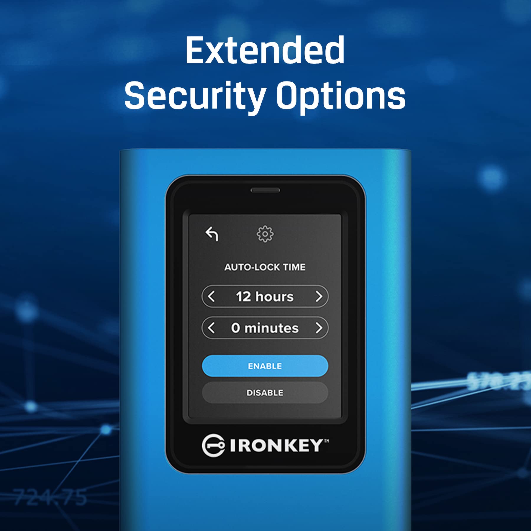 Kingston IronKey Vault Privacy 80 1.92TB External SSD | FIPS 197 | XTS-AES 256GB Encrypted | Touch Screen PIN | Secure Data Protection | IKVP80ES/1920G