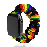 LGBT Gay Pride Flag Watch Band Compitable with Apple Watch Elastic Strap Sport Wristbands for Women Men