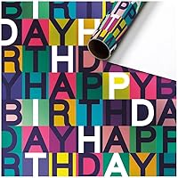 Stewo Ilmi Happy Birthday Wrapping Paper 1 Roll 70 x 150 cm Purple