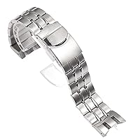 RAYESS Classical 22mm Stainless Steel Watchband For YRS403 412 402G Soild Men Watch Strap Wrist Bracelet Folding Clasp