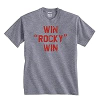 Mens Win Rocky Win T Shirt Funny Sarcastic Graphic Tee Gift Shirts for Dad or Grandpa