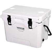 Insulated Portable Rotomolded Hard Cooler, 25/33/45/65 qt, Ice Retention Cooler with Heavy Duty Handle, Ice Chest Lunch Box for Camping, Travel, Outdoor, Keeps Ice for up to 6 Days