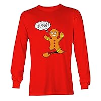 Oh Snap! - Gingerbread Man Cookie Funny Unisex Long Sleeve Shirt