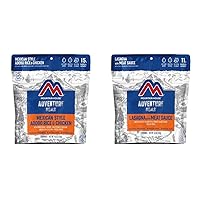 Mountain House Mexican Style Adobo Rice & Chicken | Freeze Dried Backpacking & Camping Food | 2-Servings | Gluten-Free & Lasagna with Meat Sauce | Freeze Dried Backpacking & Camping Food |2 Servings