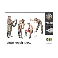 Master Box WWII German Auto-Repair Crew (4) Figure Model Building Kits (1:35 Scale)