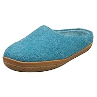 SLIPPER SEA BLUE Unisex Slippers Shoes in Sea Blue - 6 US