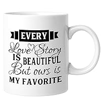 Every Love Story Is Beautiful Funny Coffee Mugs Coffee Cup 11 Ounces Novelty Coffee Mugs Quote Sayings Unique Gifts For Cappuccino Espresso Latte Milk Tea