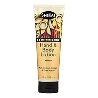 Hand & Body Lotion (Vanilla, 8oz) | Daily Moisturizing Skincare for Dry and Cracked Hands | With Aloe Vera & Vitamin E