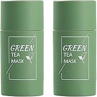 2-Packs Green Tea Mask Stick for Face, Blackhead Remover with Green Tea Extract, Deep Pore Cleansing, Moisturizing, Skin Brightening, Removes Blackheads for All Skin Types of Men and Women