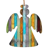 Colorful Wood Board Wooden Christmas Decorations, Suitable for New Year's Christmas Tree Hanging Decoration