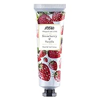 Hand and Nail Cream - Deeply Hydrates- Non-Greasy, Rich Creamy, Sweet Combination - Uplifts Your Mood - Strawberry and Vanilla - 1 oz