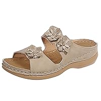 Slippers for Men Comfortable Slip on Flip Flops for Women Beach Vintage Pluse Size Summer Mules Shoes