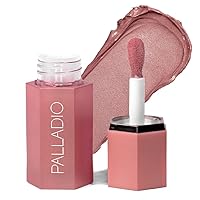 Palladio Liquid Blush for Cheeks & Lips 2-in-1 Makeup Face Blush, Weightless Cream Formula, Smudge Proof Long-Wearing Pigmented Blush, Natural Look Makeup Face Blushes, Shimmer Finish, Dainty