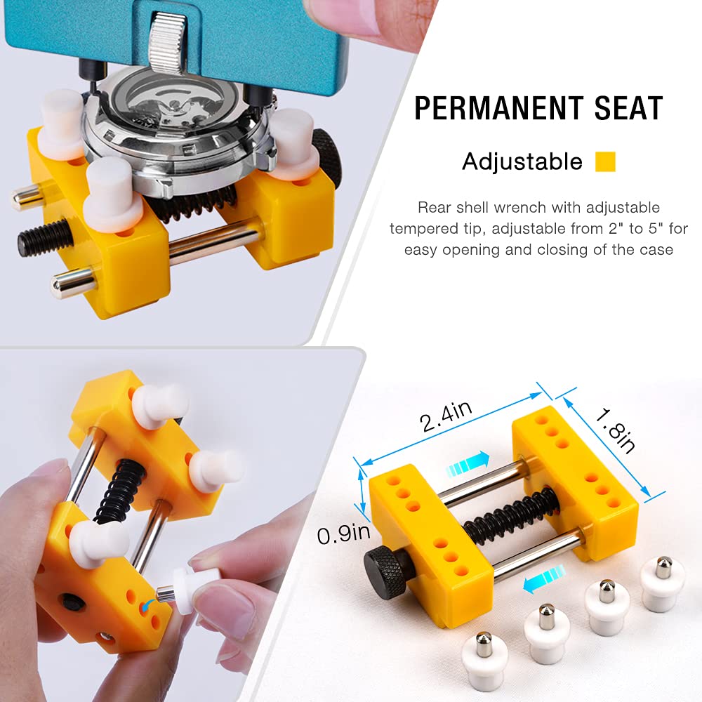 Watch Repair Kit, Watch Case Opener Spring Bar Tools, Watch Battery Replacement Tool Kit, Watch Back Case Remover and Watch Opener