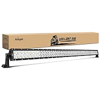 Nilight - 15026C-A LED Light Bar 52Inch 300W Spot Flood Combo LED Driving Lamp Off Road Lights LED Work Light for Trucks Boat Jeep Lamp,2 Years Warranty