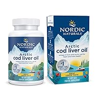 Arctic Cod Liver Oil, Lemon - 90 Soft Gels - 750 mg Total Omega-3s with EPA & DHA - Heart & Brain Health, Healthy Immunity, Overall Wellness - Non-GMO - 30 Servings