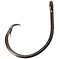 Mustad Classic 39944 Standard Wire Demon Perfect In Line Wide Gap Circle Hook | Saltwater Freshwater hooks for Tuna, Catfish, Bass and more