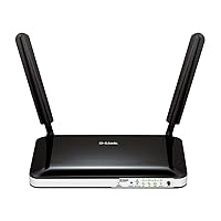 D-Link DWR-921/B 4G/3G LTE Unlocked Multi WAN Wireless N300 Mobile Broadband Router with 4-Port Ethernet - UK Version