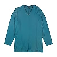 Eileen Fisher Womens V-Neck Pullover Blouse