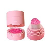 6 Color Love Air Cushion Seal Powder Blusher Velvet Water Rouge Eye Shadow Facial Liquid Powder Blusher Body Concealer for Women (B, One Size)