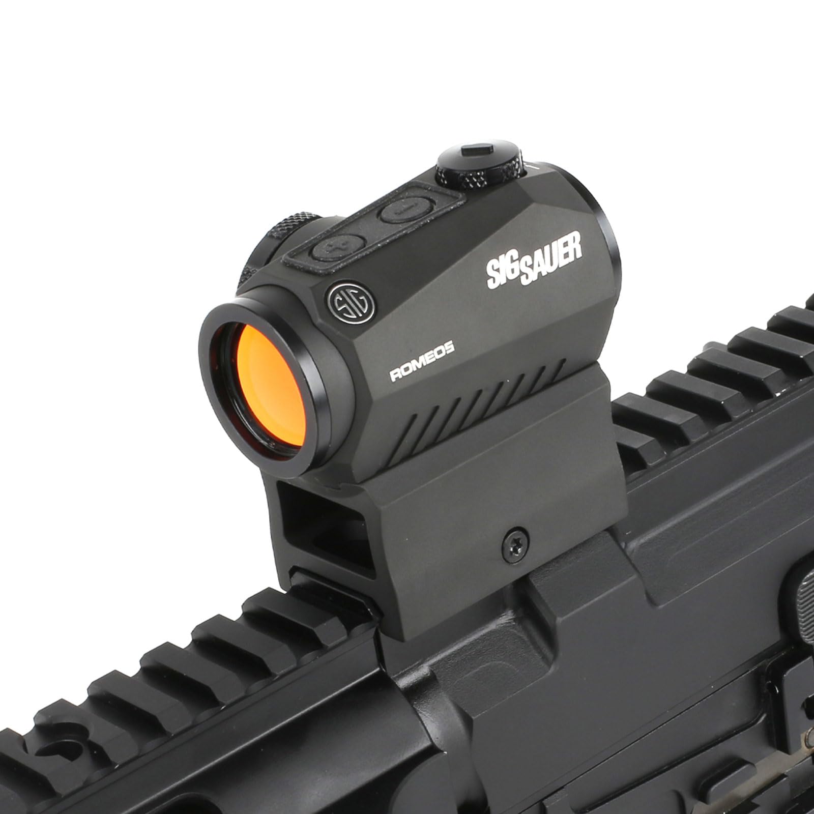 Sig Sauer Romeo5 1X20mm Tactical Hunting Shooting Durable Waterproof Fogproof Illuminated 2 MOA Red Dot Reticle Gun Sight, Picatinny Mount Included