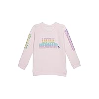 CHASER Girl's Little Mermaid Rainbow Recycled Bliss Knit Pullover (Toddler/Little Kids)