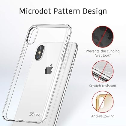 ESR Slim Clear Soft TPU Case for iPhone Xs/iPhone X, Soft Flexible Cover Compatible for 5.8 inch(2017 & 2018 Release)(Jelly Clear)