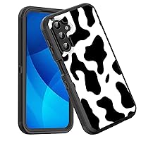 for Galaxy A15 5G Case,Shockproof 3-Layer Full Body Protection Rugged Heavy Duty High Impact Hard Cover Case for Samsung Galaxy A15 5G 6.5 inch 2023,Cow Print