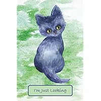 I'm Just Looking - Discreet Password Logbook: Disguised Computer Pass Word Book Small Purse Size With Alphabetical Tabs – Kitten Cover