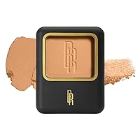 Black Radiance Pressed Powder, Buildable & Blendable Matte Finish Shine Control Compact with Mirror & Applicator, Cruelty-Free & Vegan - Biscotti
