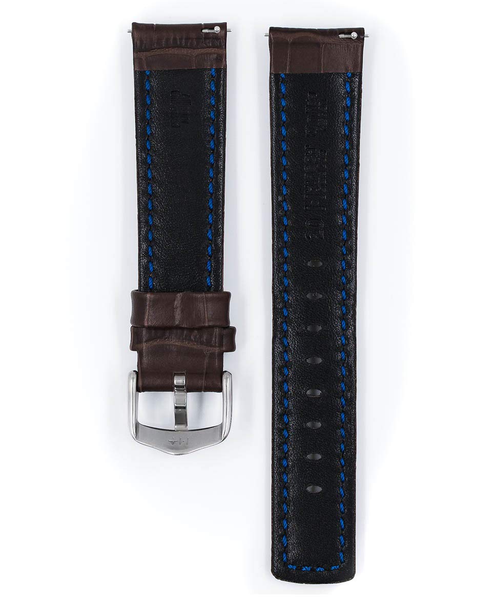 Hirsch Grand Duke Water Resistant Leather Watch Strap - 18mm, 20mm, 22mm, 24mm - Length - Attachment / Buckle Width - Quick Release Watch Band