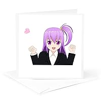 Greeting Card - Anime Manga Woman Girl Cartoon Comic Character Japanese - Anime
