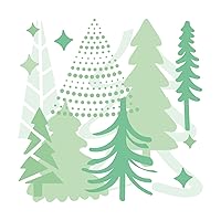 Sizzix Layered Reusable Crafts 4PK Doodle Trees by Olivia Rose | 665932 | Chapter 4 2022 Stencils, One Size, Mulitcolour