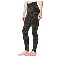 Xmiral Yoga Pants Women High Waist Pockets Leggings Printing Workout Fitness Sports Running Athletic Pants