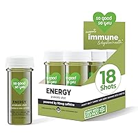 So Good So You Energy Mango Spinach Juice Shots, with 95mg of Caffeine from Coffeeberry, Organic, Cold-Pressed, Probiotics, Immune Support, Digestive Support, 1.7oz, 18 Count