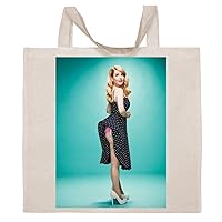Melissa Rauch - Cotton Photo Canvas Grocery Tote Bag #IDPP518328