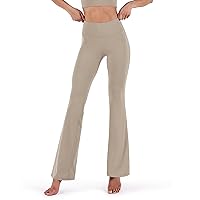 ODODOS Women's Bootcut Yoga Pants Tummy Control Non See Through Bootleg Gym Workout Pants