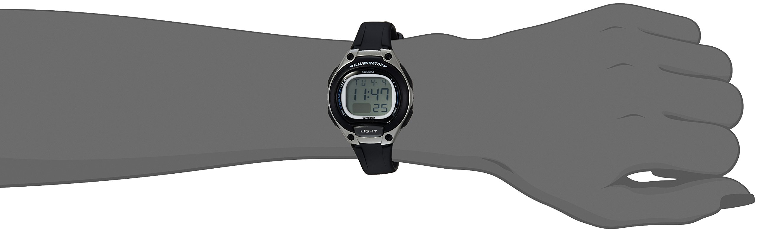 Casio Women's LW-203-1AVCF Classic Digital Display Quartz Black Watch