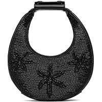 STAUD Women's Good Night Moon Bag Black Handbag