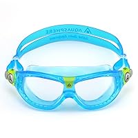 Aquasphere SEAL Kids (Ages 3+) Swim Goggles, Made in ITALY - Wide Vision, Comfort, E-Z Adjust, Anti Scratch & Fog, Leak Free